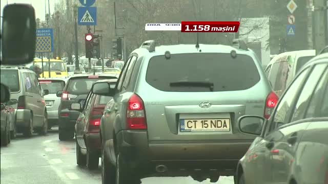 Sarbatorile si infernul din trafic. Cate masini trec prin cel mai aglomerat punct al Capitalei