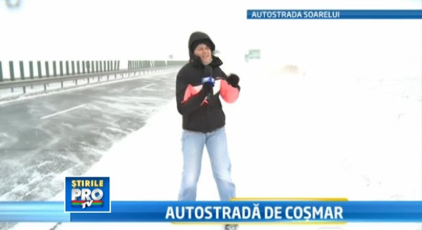 Pe Autostrada Soarelui zapada e stapana. Sunt portiuni in care vizibilitatea este sub 10 metri