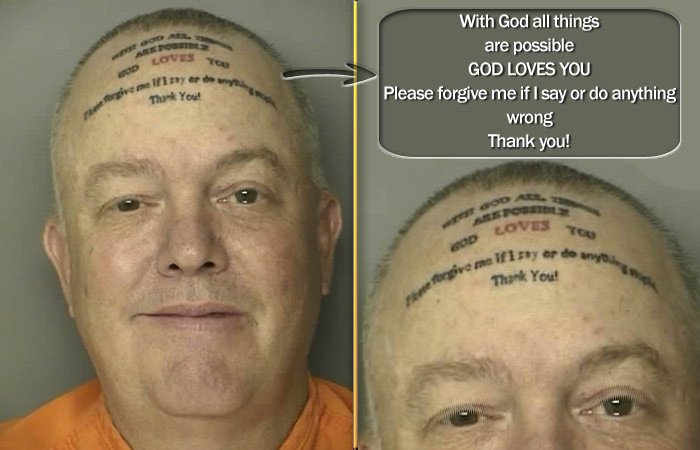 Cel mai tare tatuaj pe care l-ai vazut vreodata: politistii americani s-au amuzat teribil! FOTO