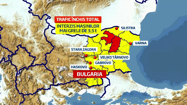 Patru drumuri nationale si 7 judetene din Vrancea, blocate. Bulgaria inchide frontiera cu Romania