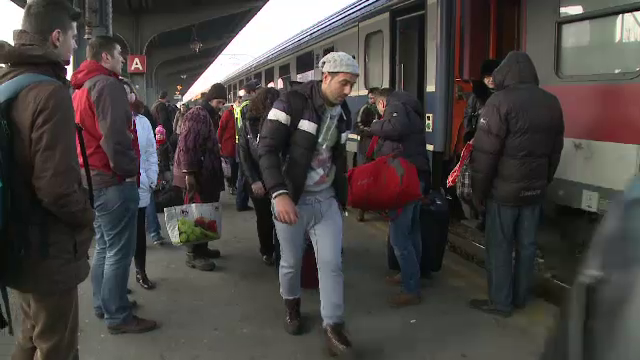 Gara de Nord, asediata de mii de oameni care s-au intors la Bucuresti, dupa vacanta de sarbatori