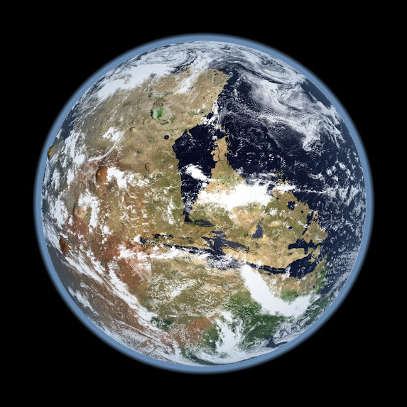 FOTO. Planeta Marte, plina de verdeata si acoperita de oceane. Cum a fost realizata aceasta poza