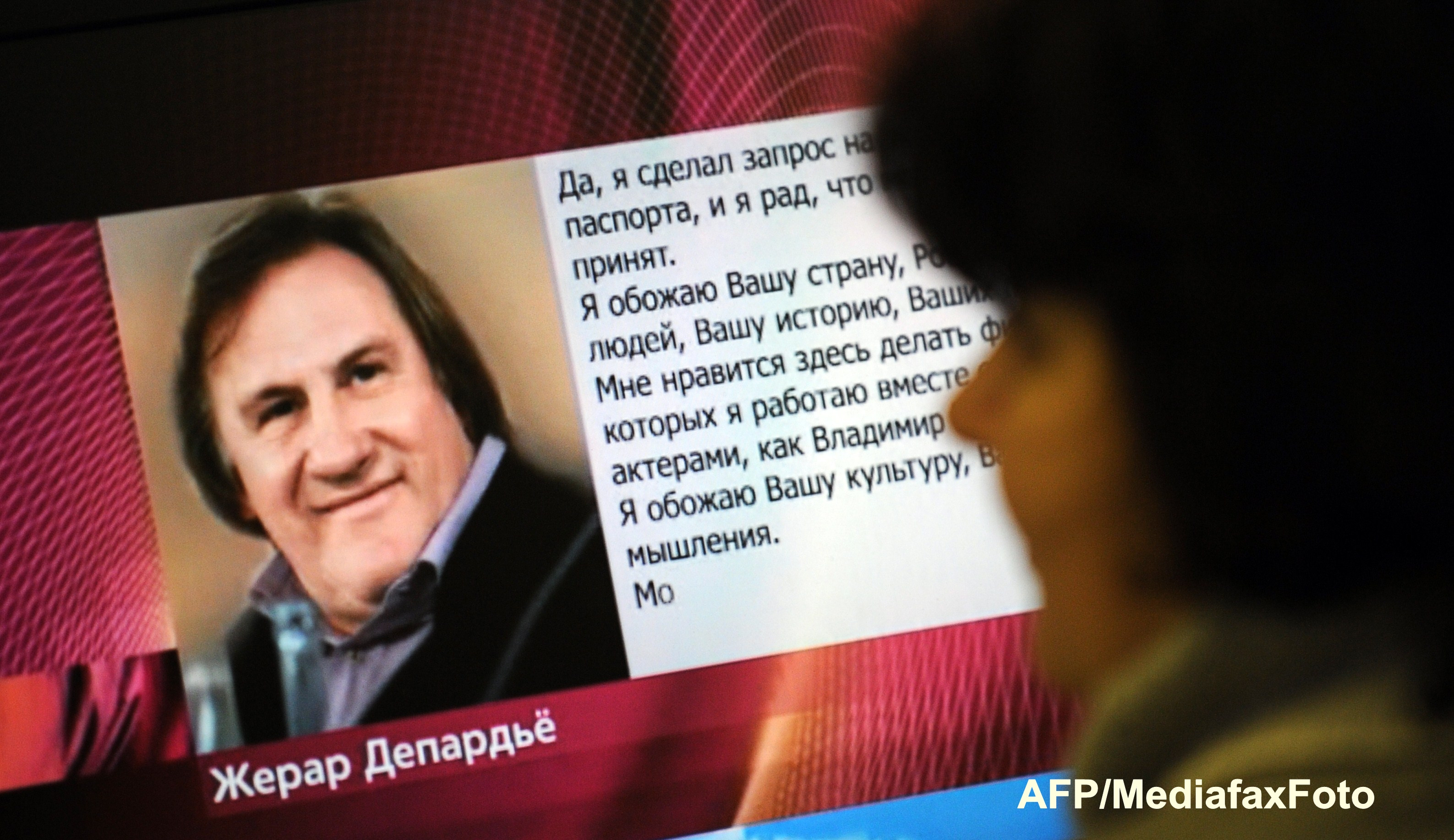 Gérard Depardieu s-a intalnit cu Vladimir Putin si a primit pasaport rusesc