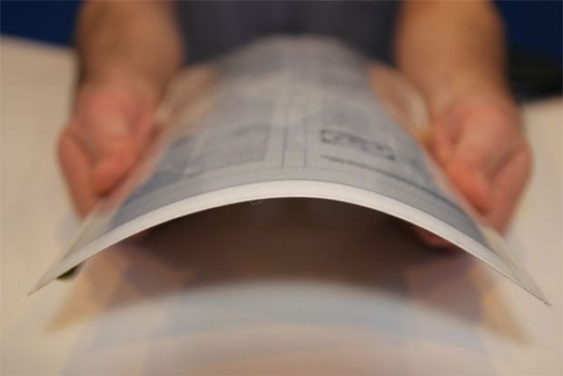 Tableta PaperTab, subtire si flexibila ca o hartie, una dintre marile surprize de la CES 2013