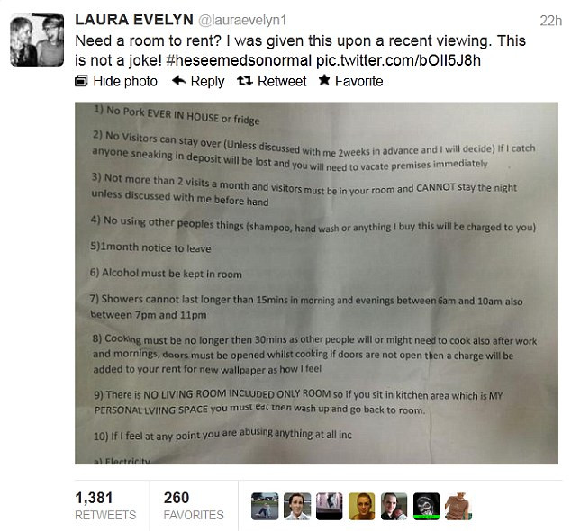 "Fara petreceri si fara carne de porc". Pretentiile ridicole ale unui proprietar de locuinte. FOTO