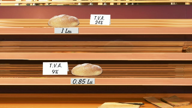 TVA va fi redusa la paine in septembrie. Impactul, compensat cu accize la alcool si bunuri de lux