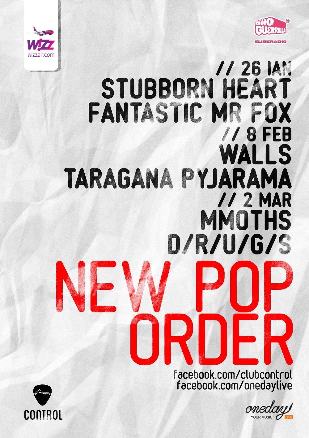 New Pop Order: Stubborn Heart, Walls si Mmoths concerteaza la Bucuresti