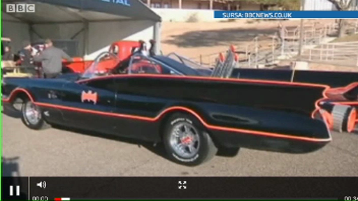 Un "batmobil" istoric a fost adjudecat la licitatie in Statele Unite pentru 4,2 milioane de dolari
