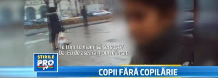 Proiect al Ministerului Muncii: Parintii care isi trimit copiii la cersit pot ajunge la inchisoare