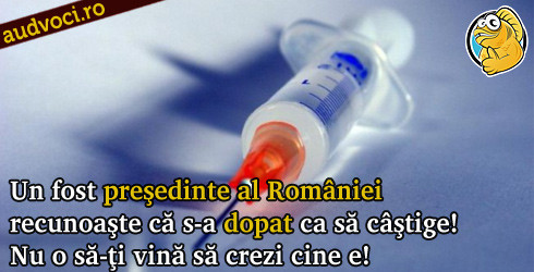AudVoci: Ion Iliescu recunoaşte că s-a dopat: Era imposibil să câştigi preşedinţia României de 3 ori