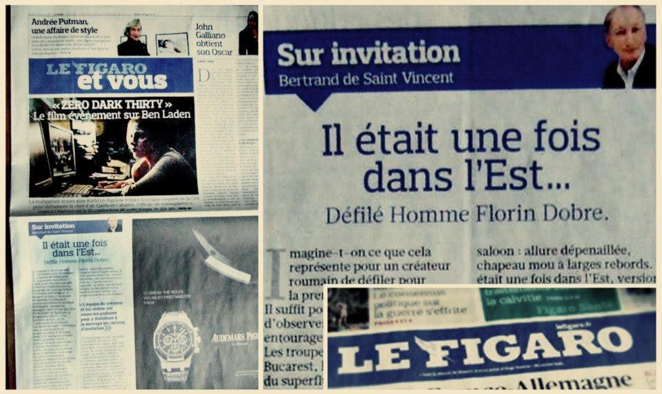 Le Monde si Le Figaro il lauda pe designerul roman Florin Dobre! Povestea romanului care a fost la Paris Fashion Week! VIDEO