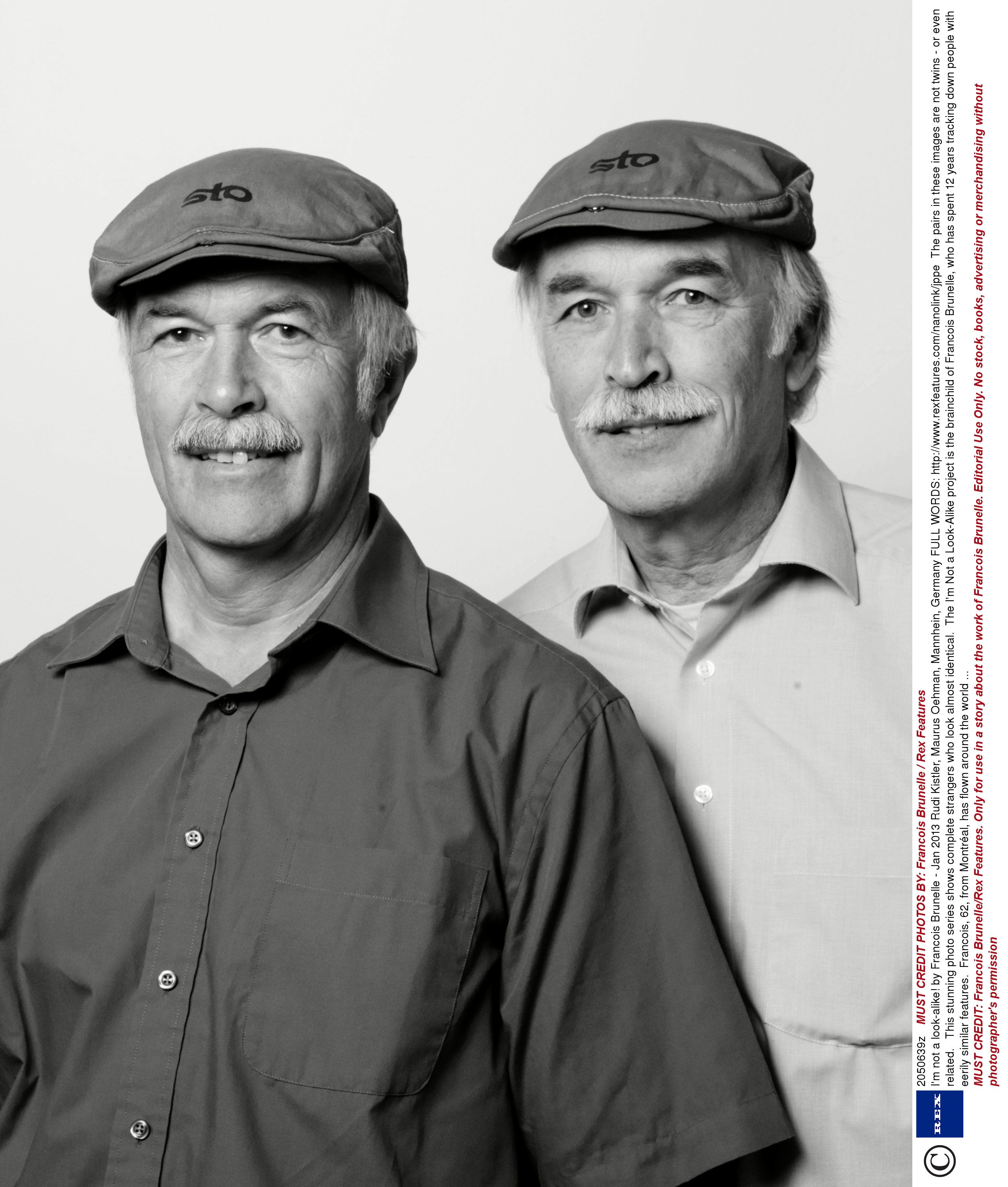 Par gemeni separati la nastere, dar nici macar nu se cunosc. Proiectul unui fotograf canadian