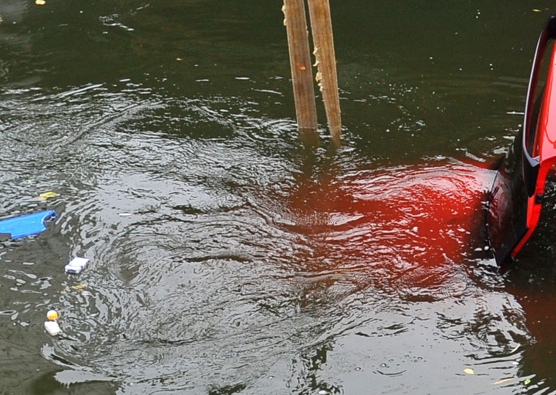 Calarasi: un BMW a cazut intr-un lac. Soferul a murit, patru pasageri au reusit sa se salveze