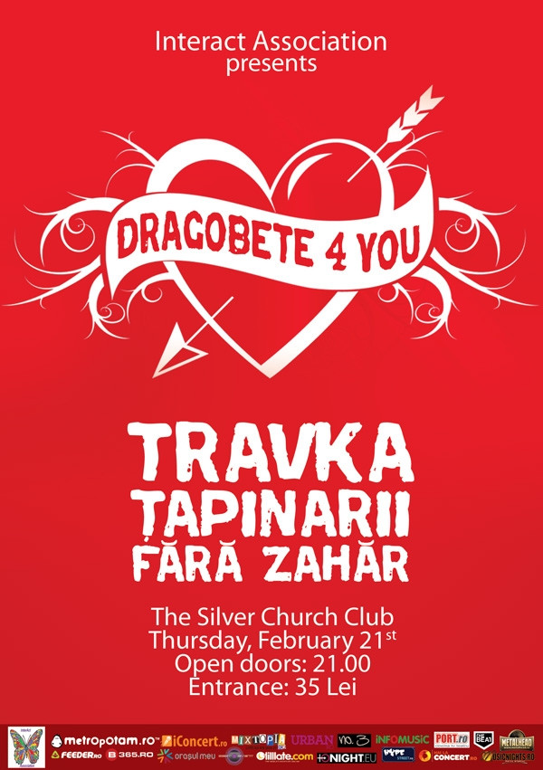Concert de Dragobete in Bucuresti, 21 februarie 2013: Travka, Fara Zahar si Tapinarii