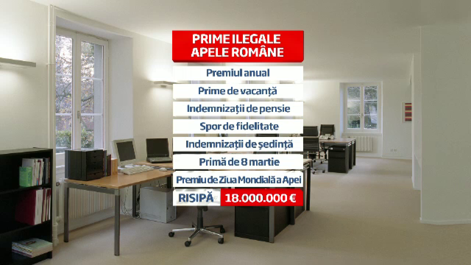 Risipa a statului de 1,2 miliarde de lei. Ce a inseamnat "austeritate" la Apele Romane in 2011