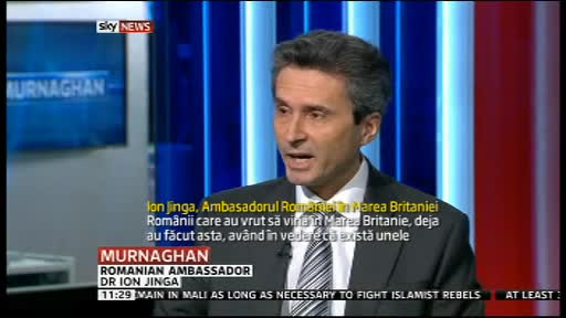 Ambasadorul roman la Londra, pentru Sky News: "Romanii vin sa munceasca, nu sa ceara ajutor social"