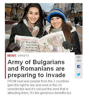 The Sun: "O armata de romani si bulgari se pregateste sa invadeze Marea Britanie"