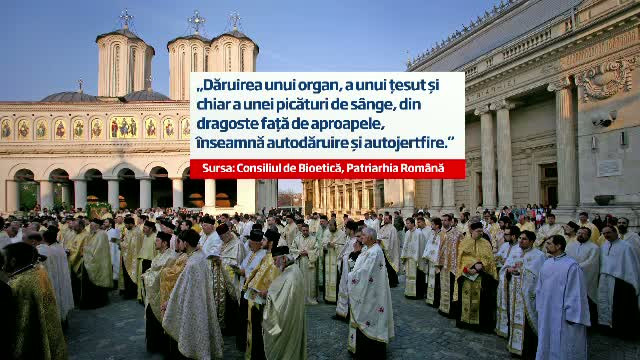 Biserica sustine transplantul de organe. "Donarea unui organ din dragoste inseamna autojertfire"