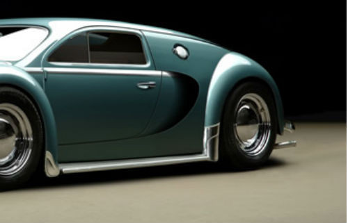 Conceptul genial: Cum ar fi aratat Bugatti Veyron daca se lansa in 1945: FOTO