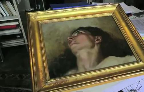 Comoara care se ascundea intr-un tablou cumparat de un barbat cu 1200 de lire