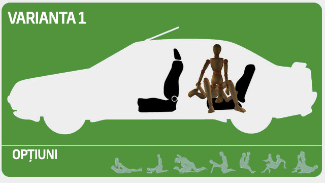 Cele mai tari pozitii de sex in functie de tipul masinii