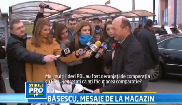 Basescu, despre Blaga, care a spus ca seful statului o sustine pe Udrea: "O, saracul"