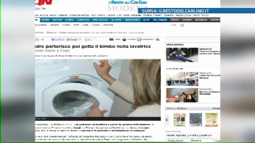 Gest revoltator comis in Italia. O femeie din R. Moldova si-a aruncat bebelusul in masina de spalat