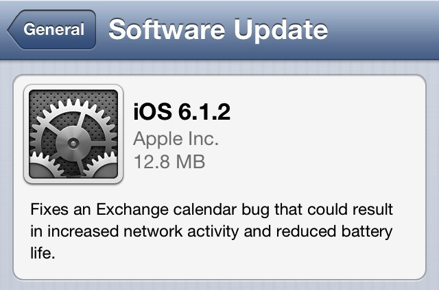 Apple a lansat iOS 6.1.2, update-ul care iti imbunatateste durata de viata a bateriei