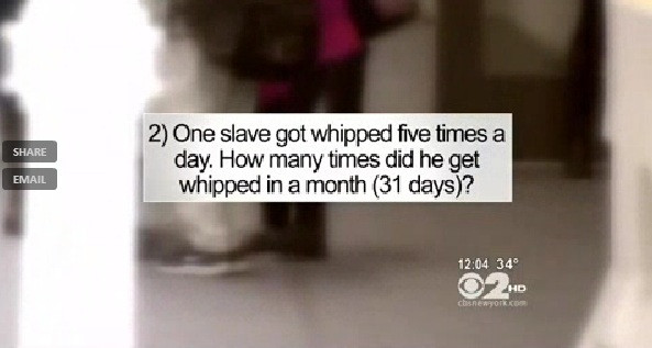 Exercitiul din tema de la matematica a provocat un scandal urias. Intrebari despre sclavi si crime