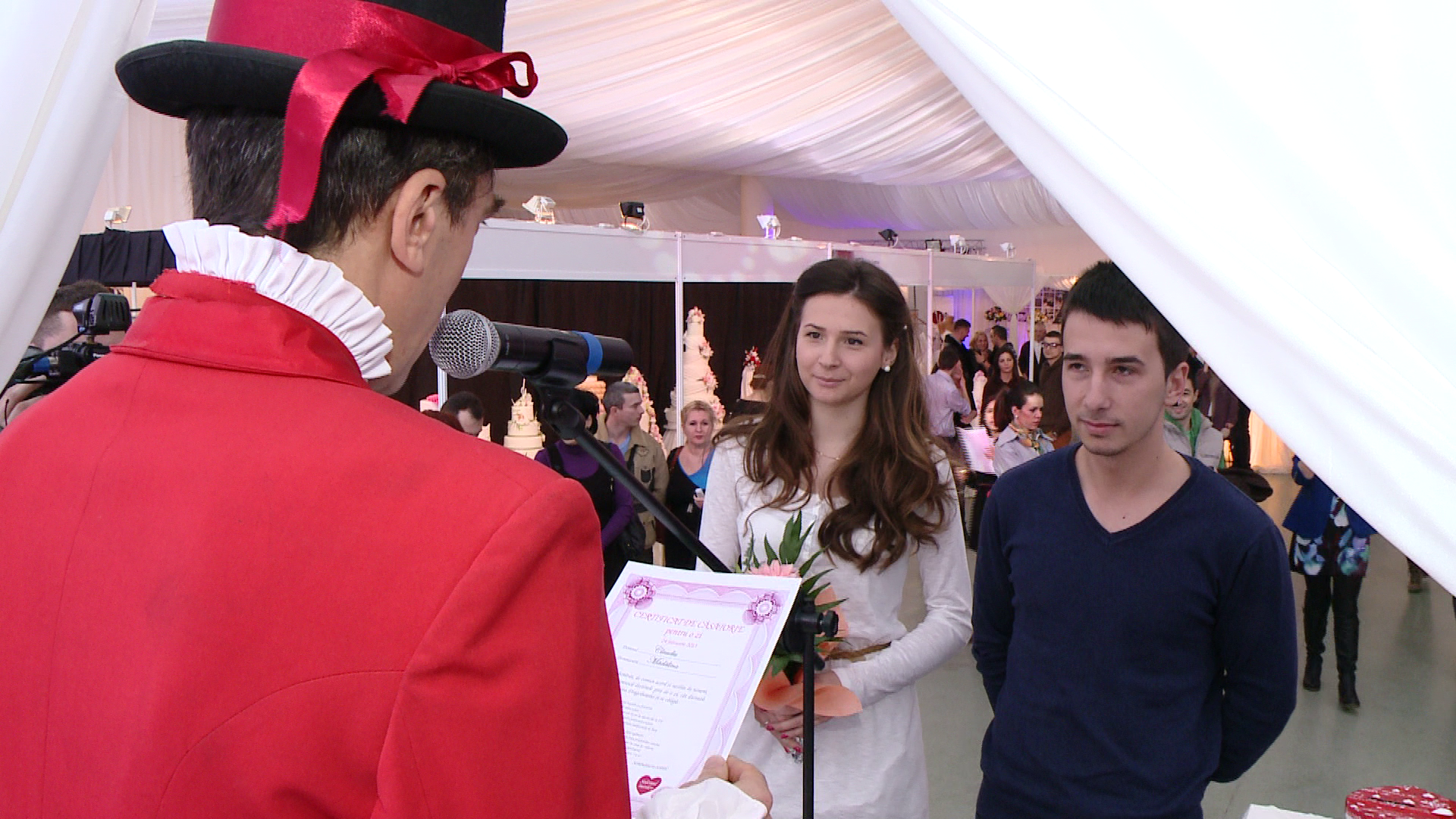 Destine unite pentru o zi, la Timisoara. De Dragobete, cupluri de toate varstele, au spus "DA"