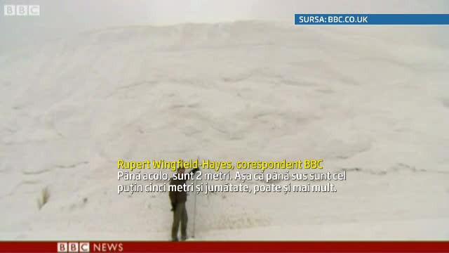 Record de ninsori in Japonia. In nordul tarii stratul de zapada a ajuns la 5,5 metri inaltime