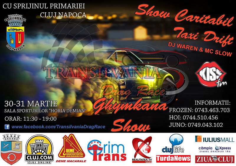 Pilotii profesionisti fac show in Cluj-Napoca. Amatorii de senzatii tari sunt asteptati la drifturi