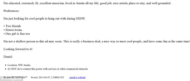 FOTO. "Ofer gratuit cazare pentru doua prietene sau surori". Ce vrea acest tanar in schimb