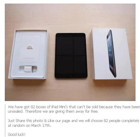 "Cu un Like primesti gratuit un iPad Mini". Ce au patit cei care au facut asta pe Facebook