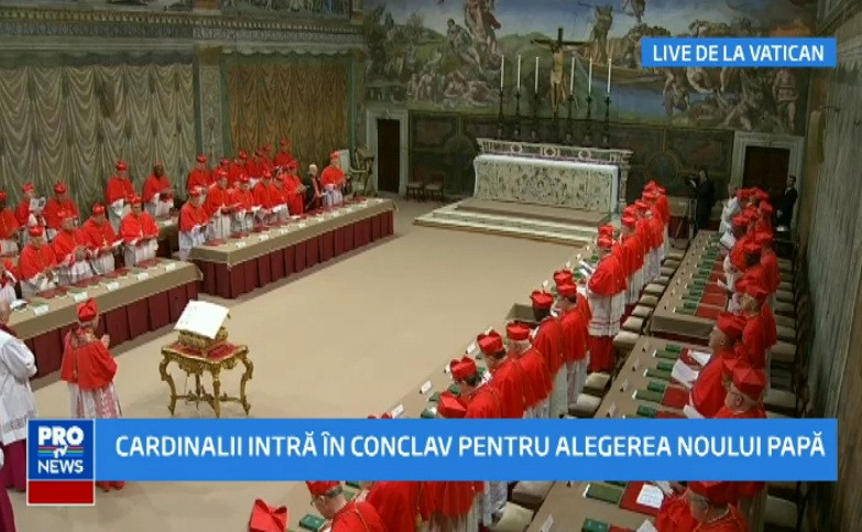 Conclavul pentru desemnarea viitorului papa: fum negru la Vatican.Cardinalii NU au ajuns la un acord