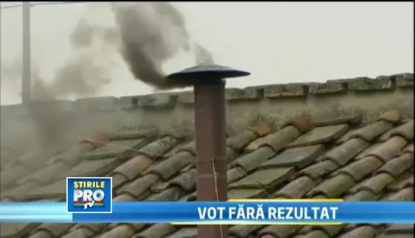 Fum negru si astazi la Vatican. Votul pentru alegerea unui nou Papa va fi reluat