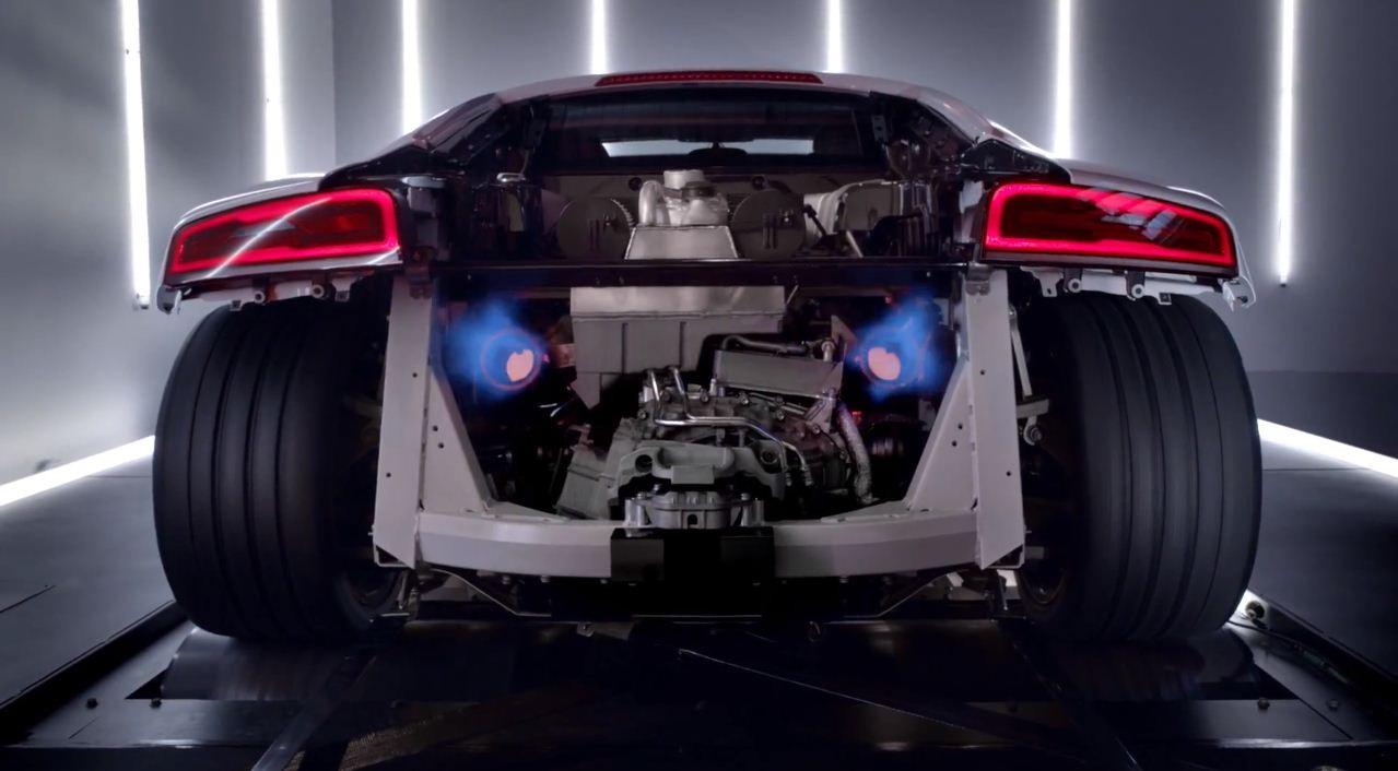 Asa ar trebui sa se auda orice masina! Sunetul acestui Audi iti ia mintile! VIDEO