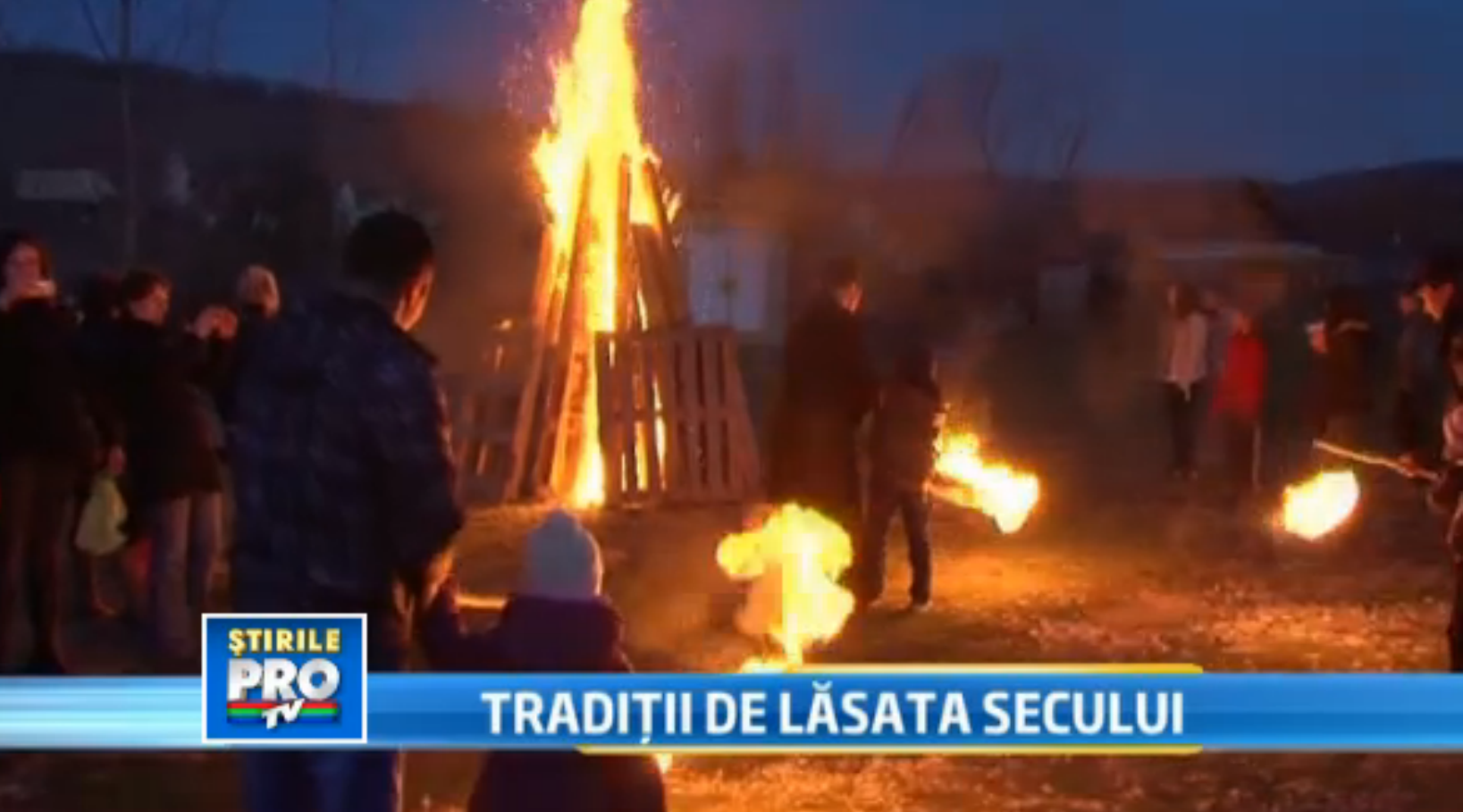 La Limba, in judetul Alba, s-a aprins cerul de Lasata Seculului