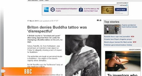 I-au vazut tatuajul si l-au arestat pe loc. Ce isi desenase barbatul pe brat. VIDEO