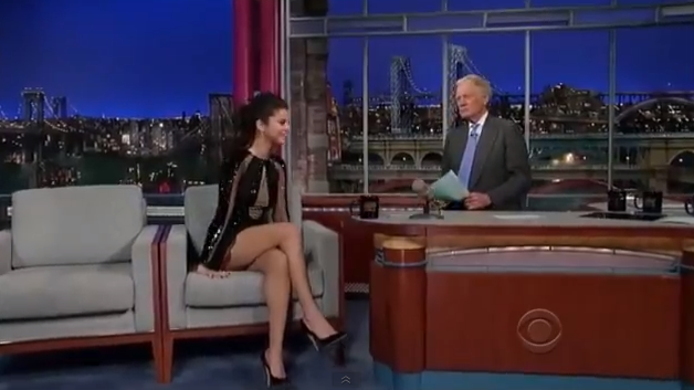 Selena Gomez, in emisiunea lui David Letterman: "L-am facut pe Justin Bieber sa planga"