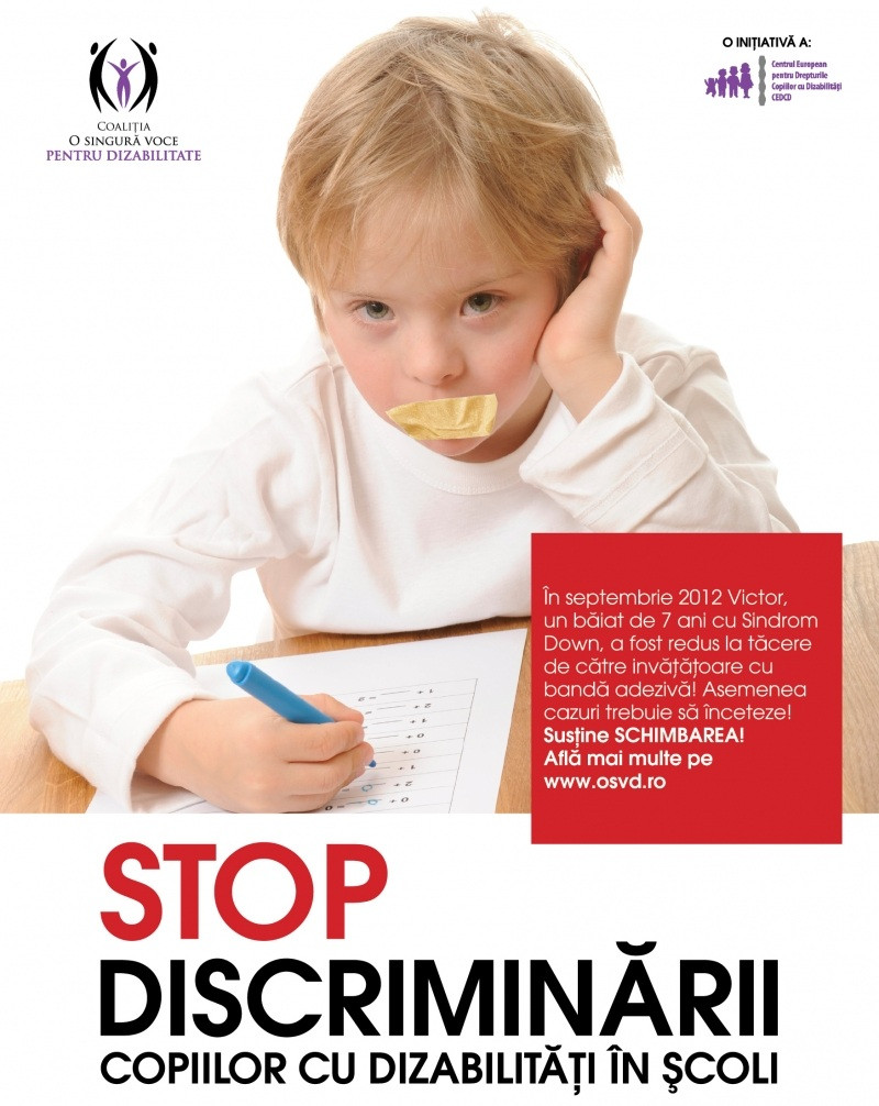 Voluntarii din Baia Mare ies in strada: Opriti tratamentul inuman al copiilor cu dizabilitati