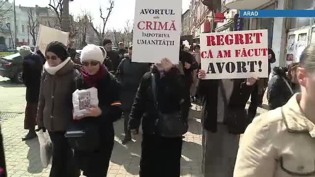 Mars impotriva avorturilor, in mai multe orase. Suntem pe primul loc in UE la intreruperi de sarcina