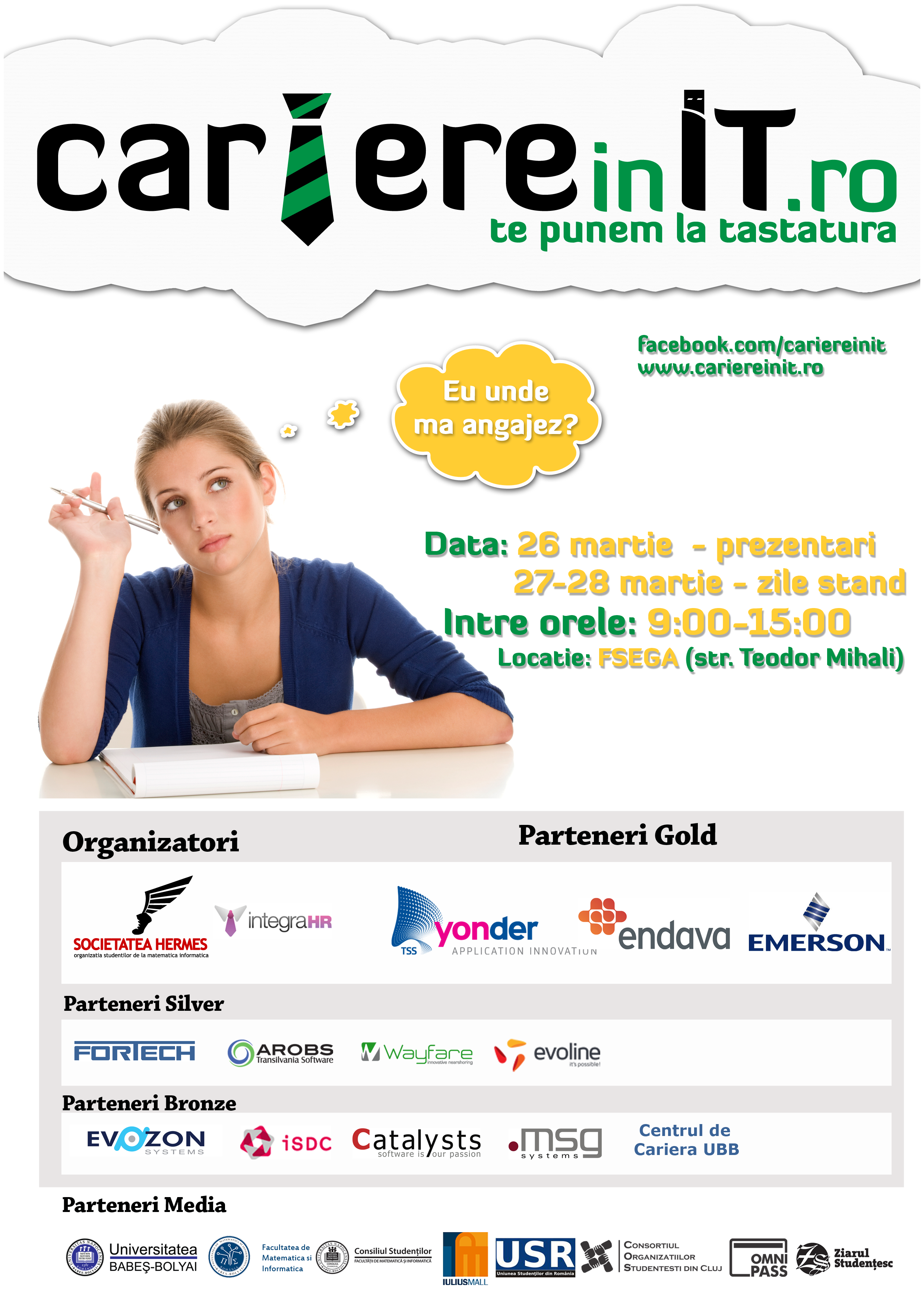 Cariere in IT. Studentii din Cluj sunt asteptati la un nou targ de joburi