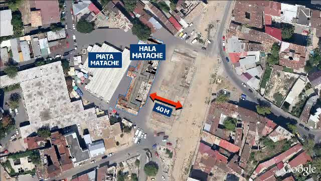 Hala Matache, unul dintre simbolurile Capitalei, mutata la 40 de metri de vechiul amplasament