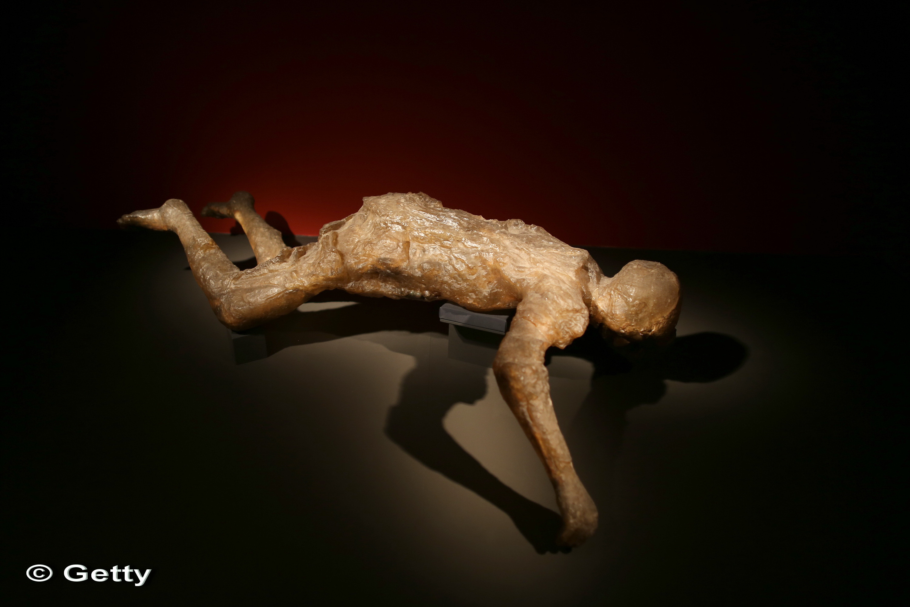 O intreaga familie, pietrificata pentru eternitate, expusa la Londra la 2000 de ani de la moarte