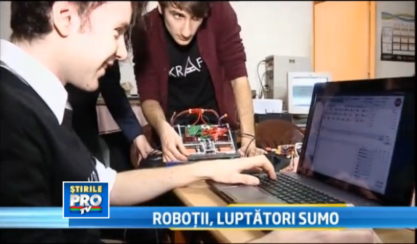Robotii sumo se pregatesc de lupta