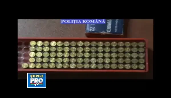 Politistii din Timis au gasit in locuinta unui barbat o arma cu luneta si peste 1.800 de cartuse