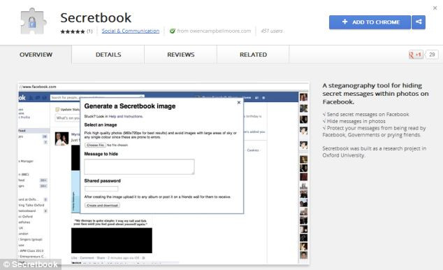 Secretbook, extensia de browser care iti permite sa ascunzi mesaje secrete in pozele de pe Facebook
