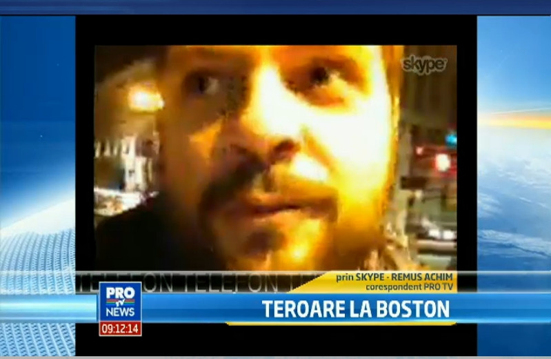 VIDEO. Trimisul special al Stirilor ProTV in Boston, Remus Achim: "Domneste o atmosfera de panica"