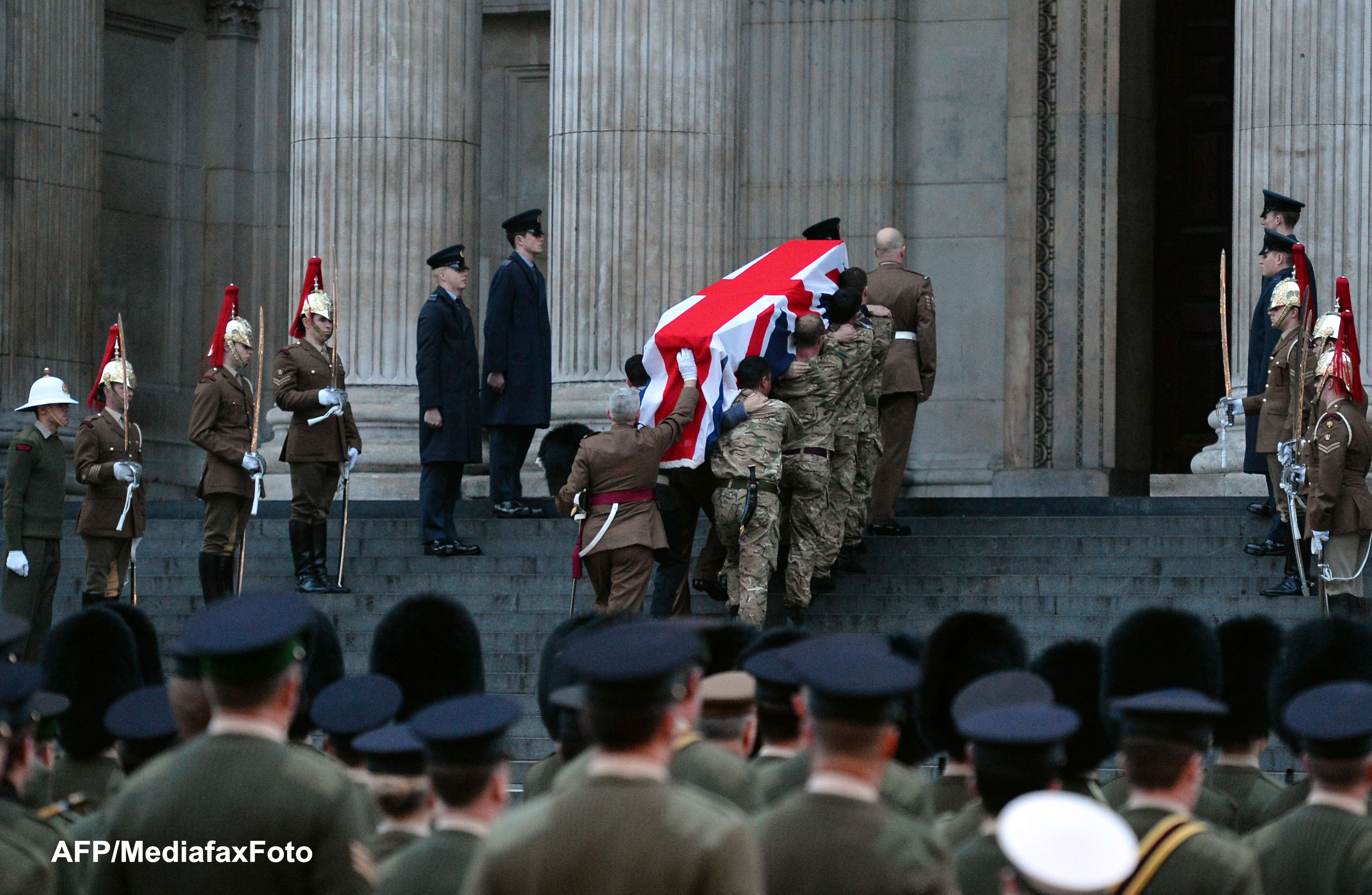 Funeralii impozante si controversate pentru Margaret Thatcher. Imagine PANORAMA de 360 de grade